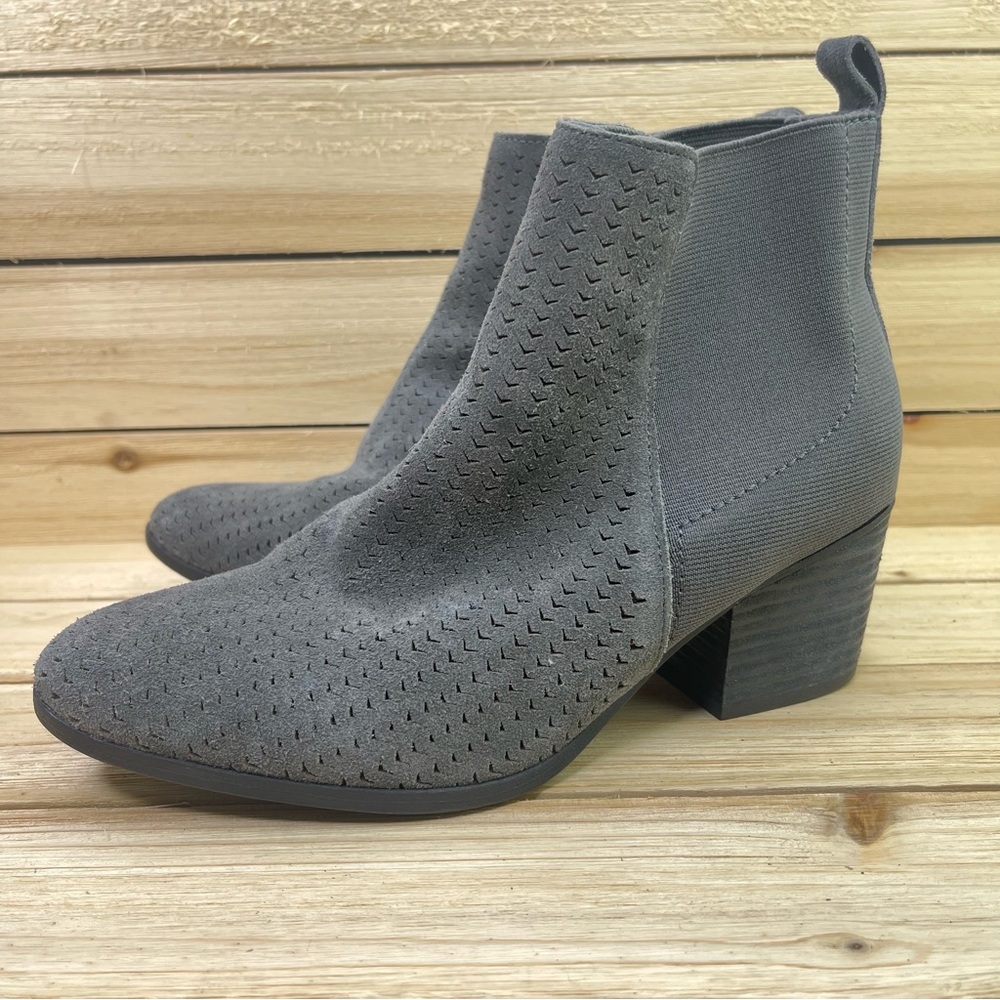 BareTraps Womens Neima Gunmetal Gray Booties 8
